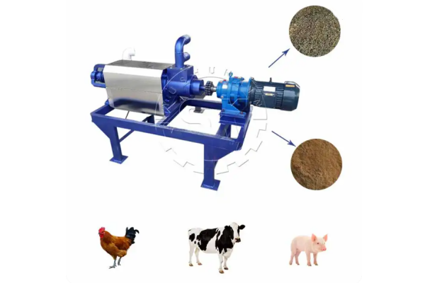 Screw Press Dewatering Machine for Animal Manure Disposal